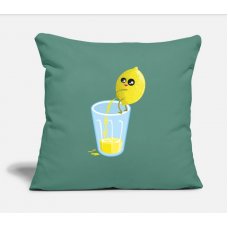 Lemon Lemonade Pee Cypress Green Pillow